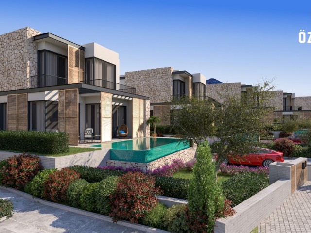 4+1 Villa zum Verkauf mit Meer- und Bergblick in Ozanköy, Kyrenia
