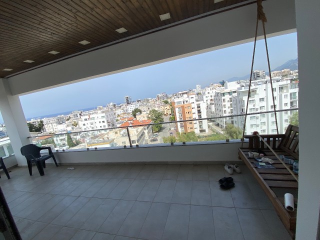 Unfurnished 3+1 Penthouse for rent in Kyrenia center