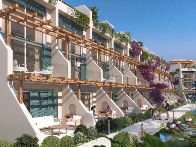 Girne Esentepe'de deniz kenarında mükemmel bir konuma sahip 2+1 Loft penthouse.