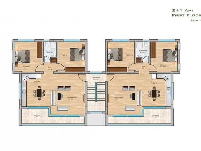 4Seasons 2+1 Satılık Denizde sifir