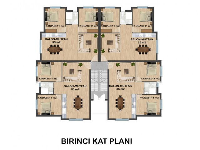 Iskele  2+1 فروش 400 متری دریا