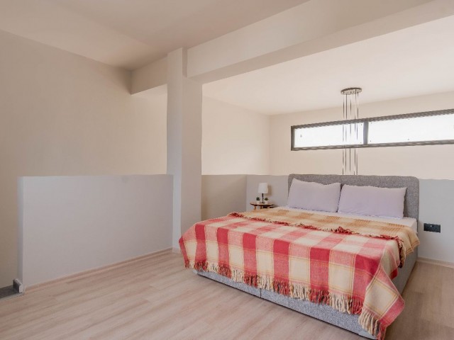 2 bedroom loft apartment with a private garden in Karşıyaka