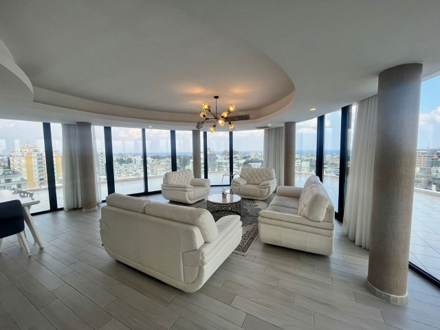 Luxury 3+1 Penthouse Flat for Sale in Kyrenia Center