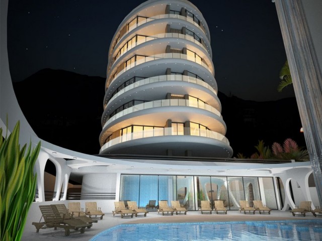 Luxury 3+1 Penthouse Flat for Sale in Kyrenia Center