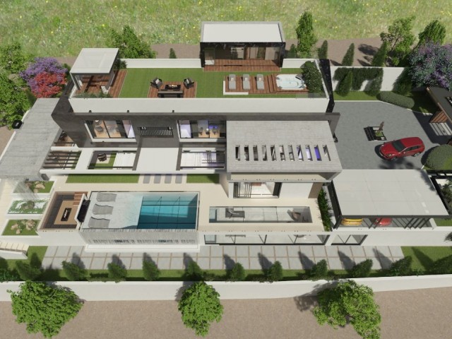 4+1 luxury villa in Zeytinlik with private swimming pool 
