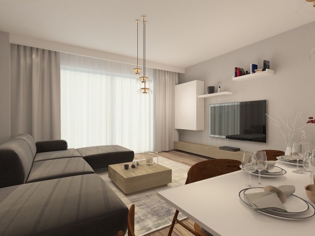 Kyrenia Alsancak 1+1 Ready New Flat For Sale