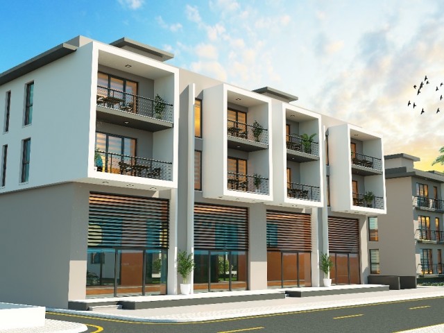 Kyrenia Alsancak 1+1 Fertige neue Wohnung zum Verkauf