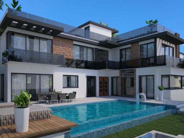 Zeytinlik bölgesinde 4+1 luks villa 690.000 STG'den başlayan fiyatlarla