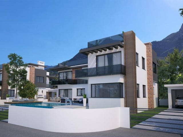 Zeytinlik bölgesinde 4+1 luks villa 690.000 STG'den başlayan fiyatlarla