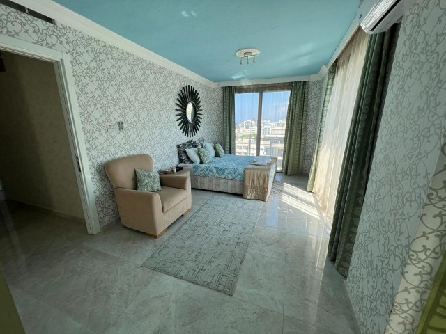 3+1 duplex furnished ultra luxury penthouse with private pool in Yeni Liman / 0548 823 96 10