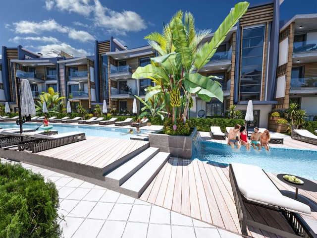 آپارتمان 2+1 110 متری باغ/تراس با پرداخت نقدی در لاپتا 140000 STG