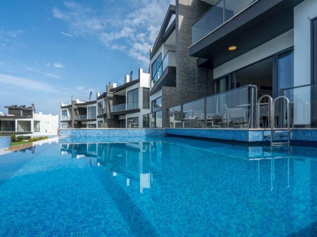 Duplex 4+1 luxury furnished apartment with private pool in Bellapais 2350 stg