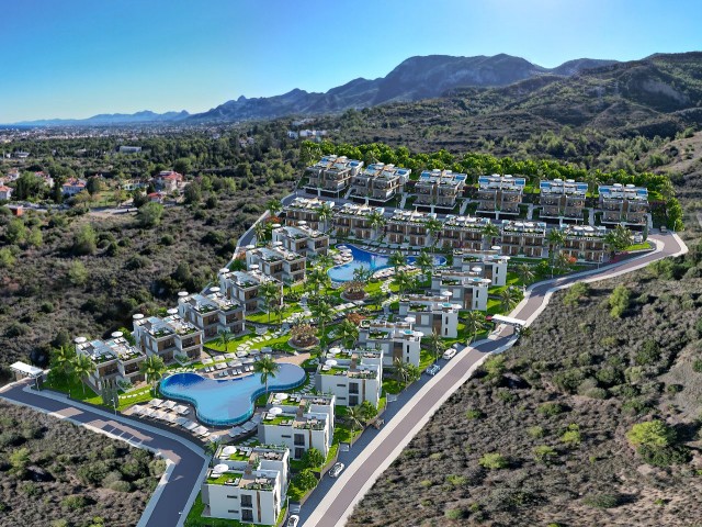 Turkish made villas in the center of Kyrenia in a 3+1 256 m2 site with a down payment of 187.500 STG...