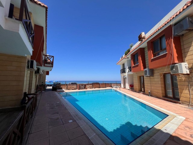 3+1 furnished seafront apartment with pool in Karakum 165.000 STG / 0548 823 96 10