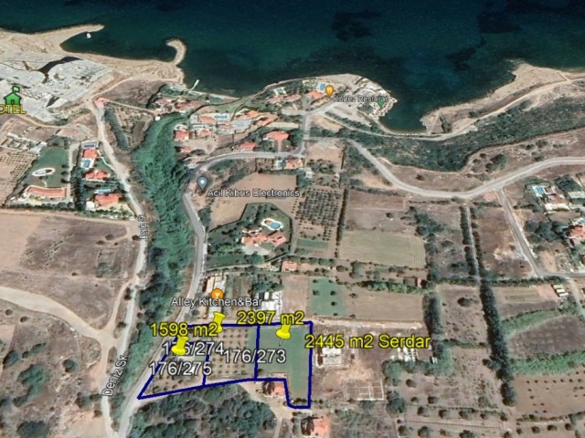 Земля на продажу в районе пляжа Чамада в Чаталкёй, Кирения