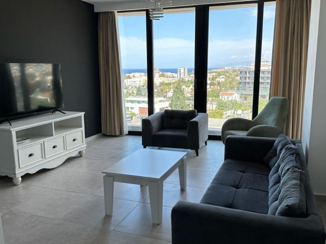 2+1 Luxury Flat with Sea View for Rent in Perla