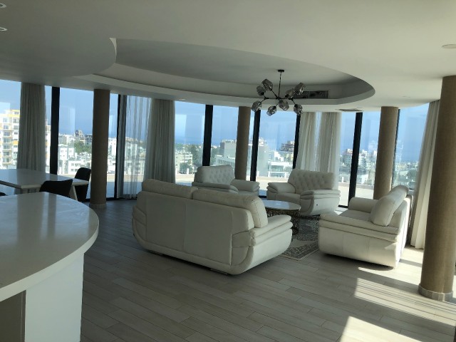 Perla Resindece Panoramic City Sea and Mountain View Penthouse For Rent
