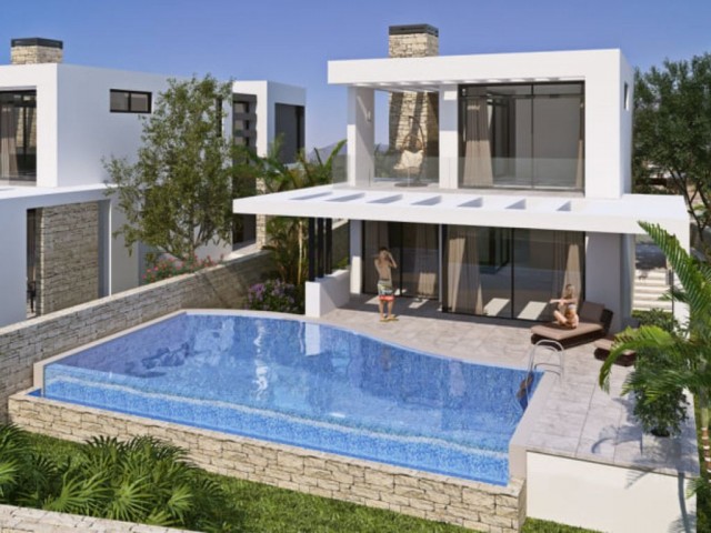 3+2 komplett freistehende Super-Luxusvillen in Meeresnähe in Çatalköy, Kyrenia, 640.000 £ mit Zahlungsplänen bis zu 20 Jahren