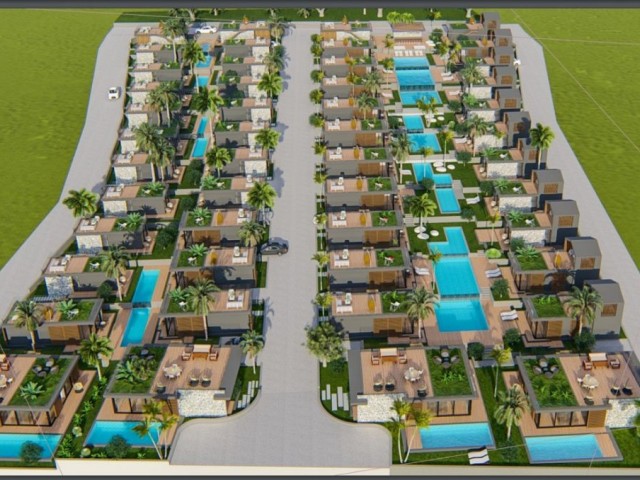 کاملا جدا، برنامه ریزی پرداخت، معماری مدرن، خانه 1+1 در یک پروژه جدید در Karaağaç 115,000 پوند