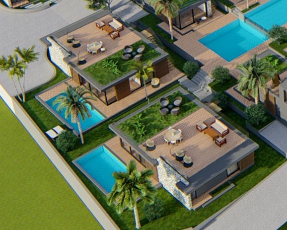 Karaağaç’ta Yeni Proje İçinde Tam Müstakil, Ödeme Planlı, Modern Mimari, 3+1 Bungalow £278,000