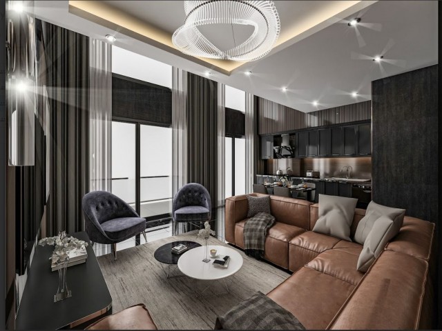 1+1 Penthouse-Wohnungen in einem Super-Luxus-Projekt in Esentepe mit Aktionspreisen von 155.000 £