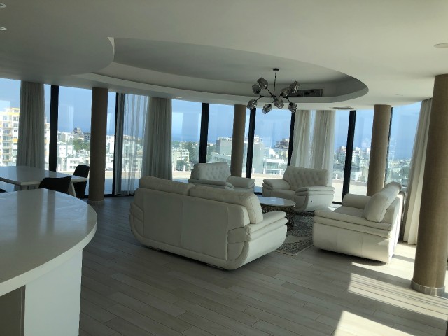 Perla Residence 3+1 Duplex Penthouse for Sale with Panoramic City Sea and Mountain View