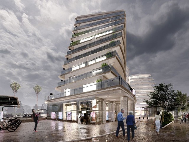 Luxury Flats with Commercial Permit in Diamond Mall, Kyrenia's Most Prestigious Residence and Largest Shopping Mall, with 2+1, 3+1 and 4+1 Options and Prices Starting from £450,000.