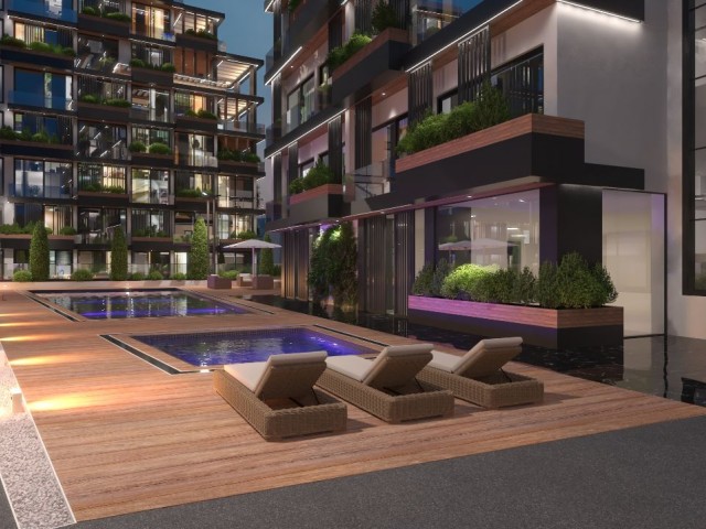 1+1, 2+1 and 3+1 Ultra Luxury Flats in the Premium Residence in Kyrenia Center are on Sale with Prices Starting from £250,000.