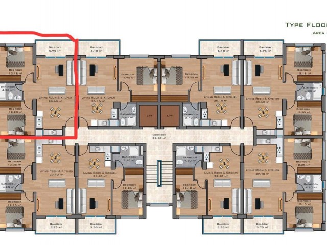 2+1 WOHNUNG ZUM VERKAUF DURCH DEN EIGENTÜMER IN İSKELE ROYAL SUN ELITE SITE £115.000