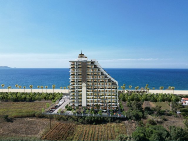 0+1, 1+1 AND 2+1 FLATS FOR SALE IN LEFKE- YEŞİLYURT, A STUNNING PROJECT WITH A PRIVATE BEACH ON THE BEACH, WITH PRICES STARTING FROM £61,000