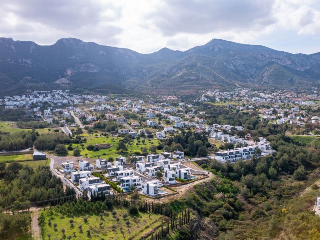 Last 1 3+1 Modern Architectural Pool Villa in Çatalköy, Kyrenia