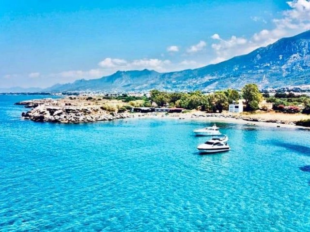 Equivalent Land of 14 Acres with Zoning, 100 Meters to the Sandy Beach in Kyrenia – Lapta