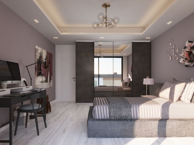 Neueste Villa zum Verkauf in Kyrenia Zeytinlik, 4+1 türkisches Haus mit Meer- und Bergblick!