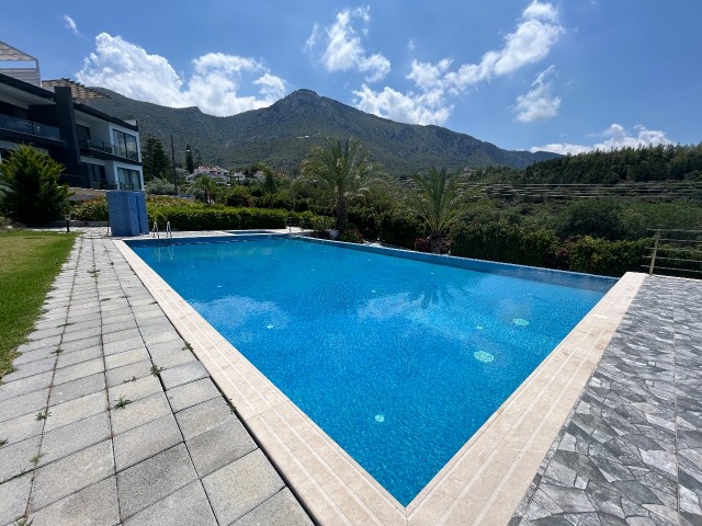 4+1 ULTRALUX DUPLEX RESIDENCE WITH PRIVATE POOL FOR SALE IN BELLAPAIS, KYRENIA