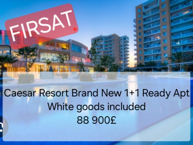 Firsat daire 🔥🔥 Caesar Resort 4.. 1+1 beyaz esyali daire