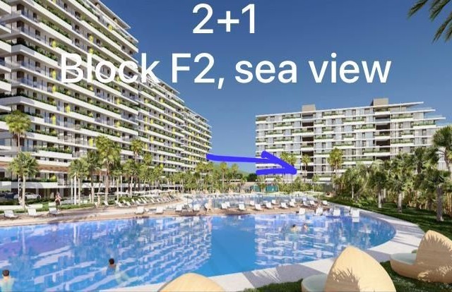 Shock shock shock!!! Grand Sapphire Blok F 2+1 luxury apartment with sea and pool views