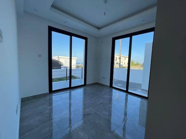 New Modern 4+1 Villa for Sale with Uninterrupted Sea and Mountain View in Çatalköy