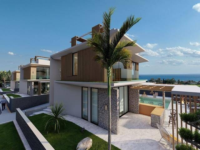 Stylish 3+1 Villas with Breathtaking Sea Views for Sale in İskele Boğaztepe