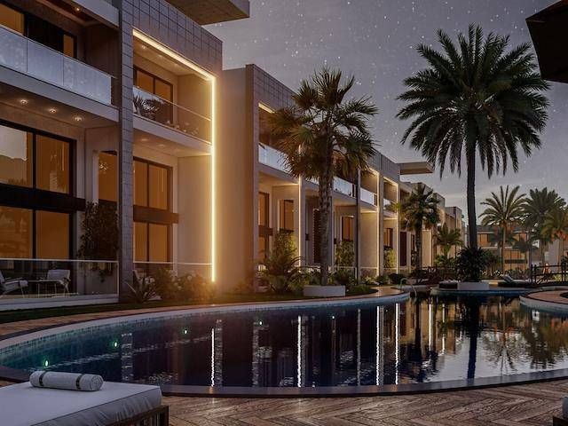 Girne Karşıyaka'da Çok Sakin ve Güzel Bir Yerde Satılık 1+1 Loft Projesi