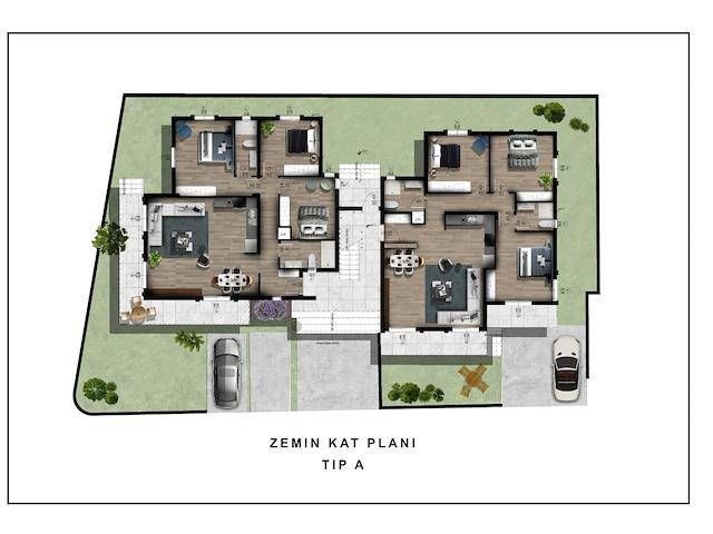 3+1 Luxury and Comfortable Project Apartments Available In Catalkoy, Kyrenia