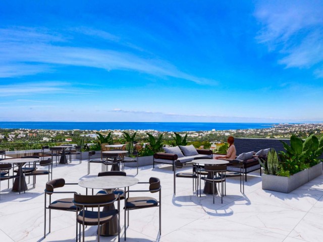 Luxuriöses 2+1-Penthouse zum Verkauf mit Dachterrasse und in Strandnähe in Lapta