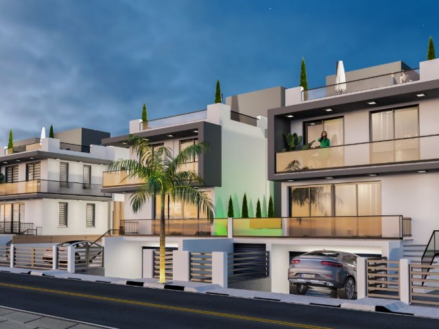 İskele Ötüken'de Bodrum Katı ve Çatı Terası İle Satılık Modern ve Lüks 3+1 Villa