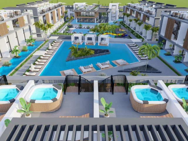 Modernes Luxus-Studio-Apartment mit privatem Pool zum Verkauf in Iskele Long Beach