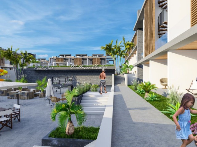 Modernes Luxus-Studio-Apartment mit privatem Pool zum Verkauf in Iskele Long Beach