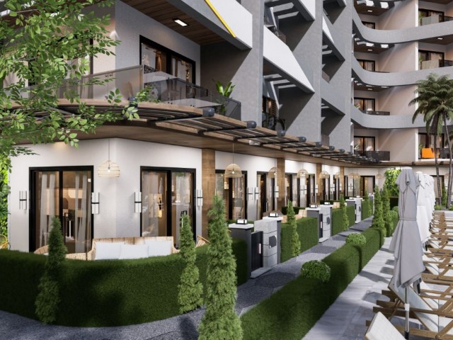 Neue einzigartige Projekt-Studiowohnung mit Hotelkonzept in Lefke Cengizköy