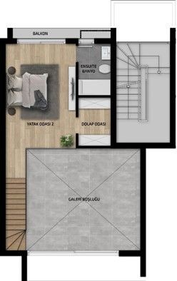 Современная двухуровневая квартира 2+1 на продажу по доступной цене в Искеле Лонг Бич