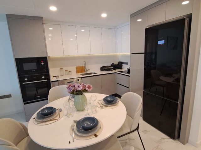 Moderne, geräumige und luxuriöse 1+1-Wohnung zum Verkauf in Iskele Long Beach