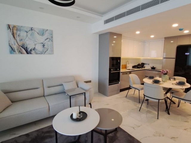 Moderne, geräumige und luxuriöse 1+1-Wohnung zum Verkauf in Iskele Long Beach