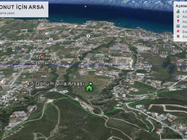 Residential Zoned Plot For Sale in Alsancak, Kyrenia