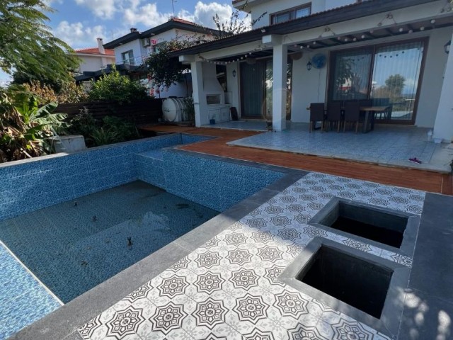 CLEAN, MAINTAINED 3+1 VILLA WITH POOL FOR RENT IN GIRNE ÇATALKOY